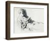 Drawing in Sanguine, C20th Century (1932)-William Newenham Montague Orpen-Framed Giclee Print