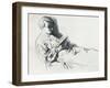 Drawing in Sanguine, C20th Century (1932)-William Newenham Montague Orpen-Framed Giclee Print