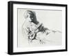 Drawing in Sanguine, C20th Century (1932)-William Newenham Montague Orpen-Framed Giclee Print