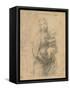 Drawing, Madonna and Child at two thirds figure-Raphael-Framed Stretched Canvas