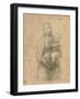 Drawing, Madonna and Child at two thirds figure-Raphael-Framed Art Print