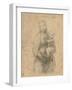 Drawing, Madonna and Child at two thirds figure-Raphael-Framed Art Print