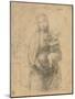 Drawing, Madonna and Child at two thirds figure-Raphael-Mounted Art Print