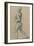 Drawing, Male Nude Walking-Raphael-Framed Art Print