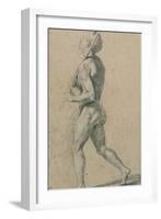 Drawing, Male Nude Walking-Raphael-Framed Art Print