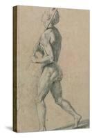 Drawing, Male Nude Walking-Raphael-Stretched Canvas