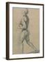 Drawing, Male Nude Walking-Raphael-Framed Art Print