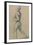 Drawing, Male Nude Walking-Raphael-Framed Art Print