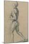 Drawing, Male Nude Walking-Raphael-Mounted Art Print