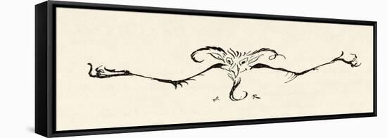 Drawing of a Demon-Arthur Rackham-Framed Stretched Canvas
