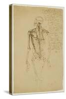 Drawing of a Man's Skeleton-James Ward-Stretched Canvas