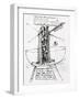 Drawing of a Manually Driven Flying Machine by Leonardo da Vinci-Bettmann-Framed Giclee Print