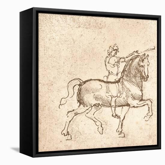 Drawing of a walking horse, c1472-c1519 (1883)-Leonardo Da Vinci-Framed Stretched Canvas