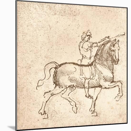 Drawing of a walking horse, c1472-c1519 (1883)-Leonardo Da Vinci-Mounted Giclee Print
