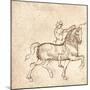 Drawing of a walking horse, c1472-c1519 (1883)-Leonardo Da Vinci-Mounted Giclee Print