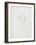 Drawing of a Woman Holding Mirror-Goyo Hashiguchi-Framed Giclee Print