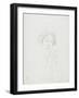 Drawing of a Woman Holding Mirror-Goyo Hashiguchi-Framed Giclee Print