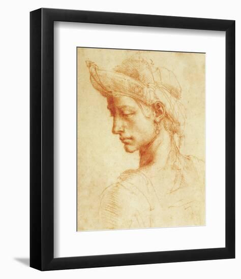 Drawing of a Woman-Michelangelo Buonarroti-Framed Premium Giclee Print