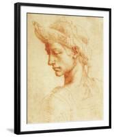 Drawing of a Woman-Michelangelo Buonarroti-Framed Premium Giclee Print