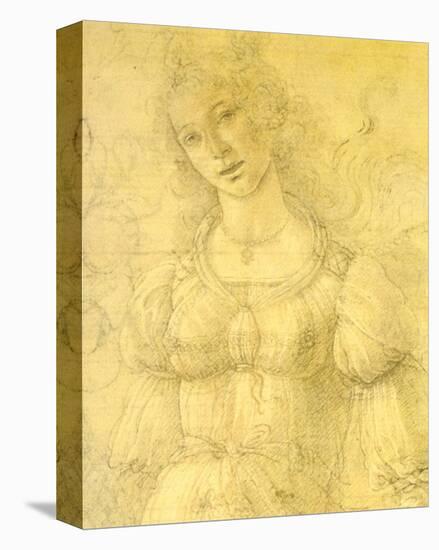 Drawing of a Woman-Sandro Botticelli-Stretched Canvas