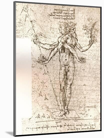 Drawing of an allegorical composition, c1472-c1519 (1883)-Leonardo Da Vinci-Mounted Giclee Print