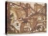 Drawing of an Imaginary Prison-Giovanni Battista Piranesi-Stretched Canvas