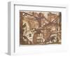 Drawing of an Imaginary Prison-Giovanni Battista Piranesi-Framed Giclee Print