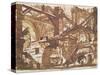 Drawing of an Imaginary Prison-Giovanni Battista Piranesi-Stretched Canvas