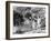 Drawing of Benjamin Franklin Experiment-null-Framed Premium Giclee Print