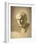 Drawing of Bust of Roman Emperor Vespasian-Carlo Borde-Framed Art Print