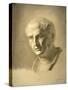 Drawing of Bust of Roman Emperor Vespasian-Carlo Borde-Stretched Canvas