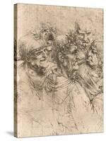 Drawing of caricatures, c1472-c1519 (1883)-Leonardo Da Vinci-Stretched Canvas