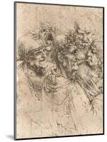 Drawing of caricatures, c1472-c1519 (1883)-Leonardo Da Vinci-Mounted Giclee Print