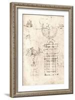 Drawing of churches, c1472-c1519 (1883)-Leonardo Da Vinci-Framed Giclee Print