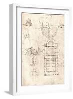 Drawing of churches, c1472-c1519 (1883)-Leonardo Da Vinci-Framed Giclee Print