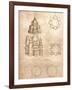 Drawing of churches, c1472-c1519 (1883)-Leonardo Da Vinci-Framed Giclee Print