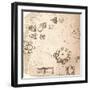 Drawing of ecclesiastical architecture, c1472-c1519 (1883)-Leonardo Da Vinci-Framed Giclee Print