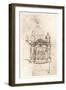 Drawing of ecclesiastical architecture, c1472-c1519 (1883)-Leonardo Da Vinci-Framed Giclee Print