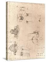 Drawing of ecclesiastical architecture, c1472-c1519 (1883)-Leonardo Da Vinci-Stretched Canvas