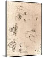 Drawing of ecclesiastical architecture, c1472-c1519 (1883)-Leonardo Da Vinci-Mounted Giclee Print