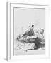 Drawing of Florence Nightingale Scripting a Soldier's Letter-null-Framed Giclee Print