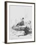 Drawing of Florence Nightingale Scripting a Soldier's Letter-null-Framed Giclee Print