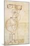 Drawing of Galileo's Pendulum Clock, Manuscript by Galileo Galilei (1564-1642), 85 Gal, F 50 R-Galileo Galilei-Mounted Giclee Print