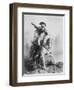 Drawing of George Washington on a Horse-null-Framed Giclee Print