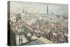 Drawing of Glasgow Fair, from 'The Glasgow Looking Glass', 1825-Scottish School-Stretched Canvas