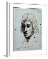 Drawing of Guercino-Inigo Jones-Framed Giclee Print