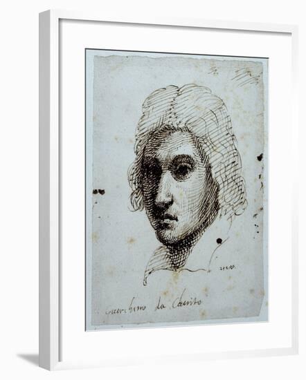 Drawing of Guercino-Inigo Jones-Framed Giclee Print