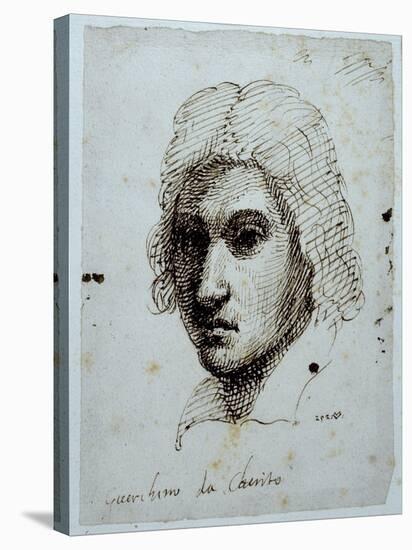 Drawing of Guercino-Inigo Jones-Stretched Canvas