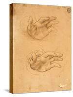 Drawing of Hands-Cesare da Sesto-Stretched Canvas