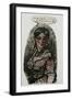 Drawing of Jeanne Duval with an Inscription to Paul Chenavard-Charles Pierre Baudelaire-Framed Giclee Print